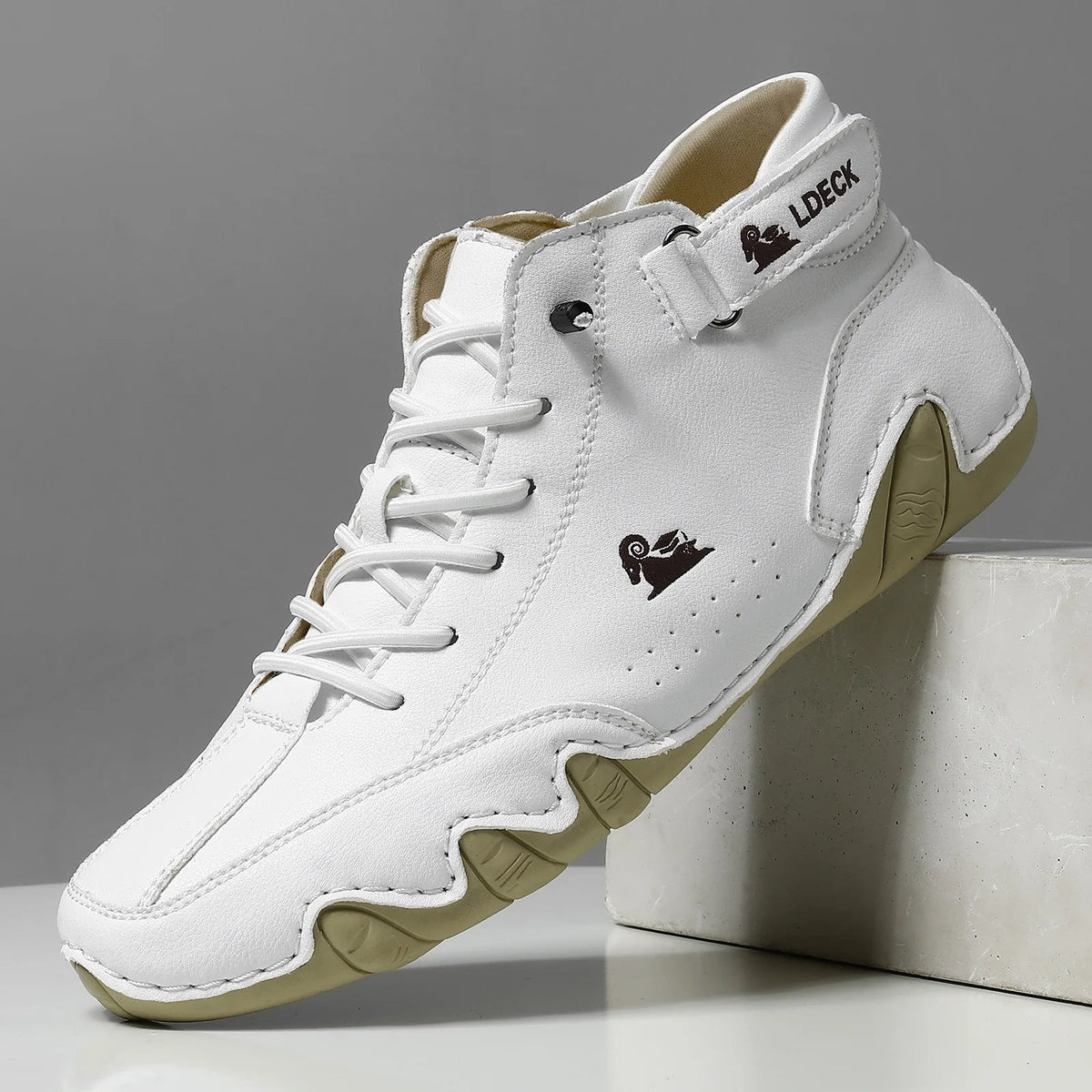 Charly | Men's High-Top Sneakers with Lace-Up Closure