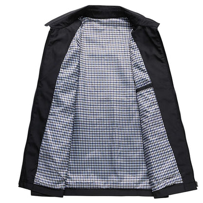 Charly | Men's Lightweight Jacket with Checked Lining