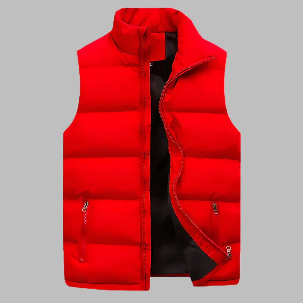 Charly | Men's Padded Vest with Zipper Pockets