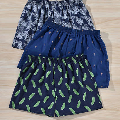 Charly | Men's Tropical Print Boxers (3-Pack)