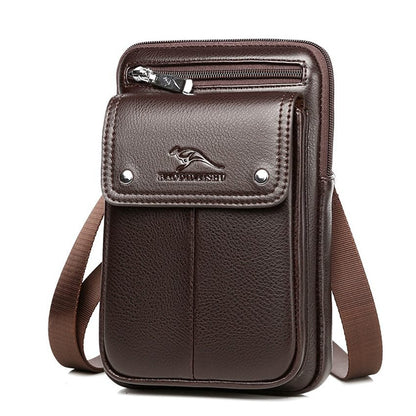 Charly | Men's Vertical Crossbody Bag with Front Pocket