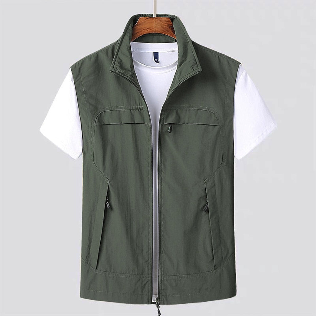 Charly | Men's Zip-Up Vest with Pockets