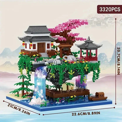 Charly | Mini Building Set 3320 Pieces with Waterfall Light