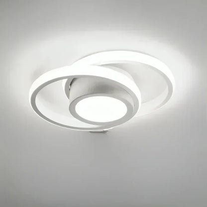 Charly | Modern LED Ceiling Lamp - Double Ring Design