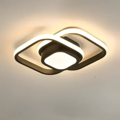 Charly | Modern LED Ceiling Lamp - Double Ring Design