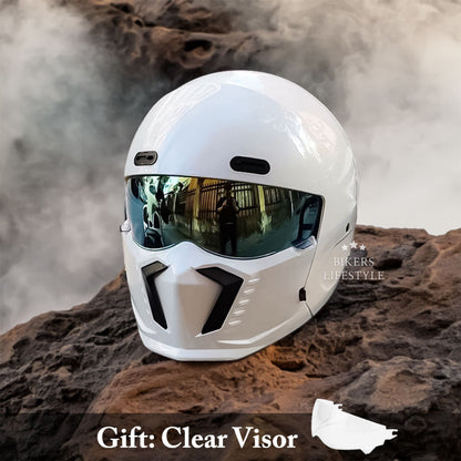 Charly | Motorcycle Helmet Full Face Modular Matte Black