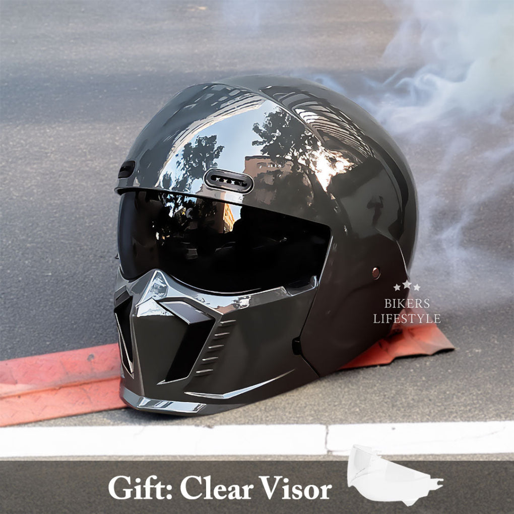 Charly | Motorcycle Helmet Full Face Modular Matte Black