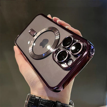Charly | Plating Clear Soft Magnetic Case for iPhone