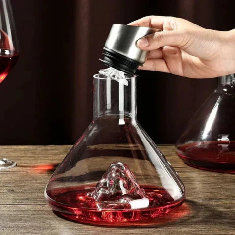 Charly | Premium Wine Decanter | Lead-Free Crystal with Rapid Aeration & Filtration for Enhanced Tasting Experience