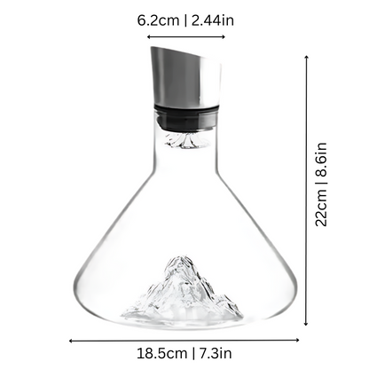 Charly | Premium Wine Decanter | Lead-Free Crystal with Rapid Aeration & Filtration for Enhanced Tasting Experience