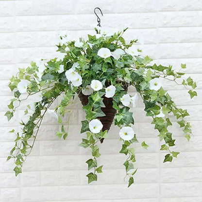 Charly | Realistic, UV-resistant artificial morning glory - Buy one, get one!