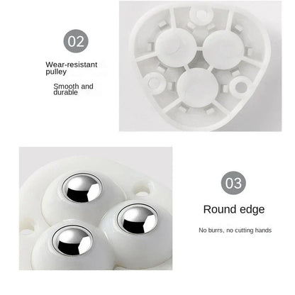 Charly | Self-adhesive fully swivel furniture moving wheels