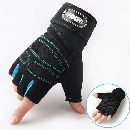 Charly | Shock-resistant training gloves with wrist support | For weight training, fitness & cycling