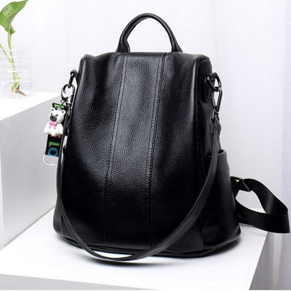 Charly | Theft-Proof Leather Backpack