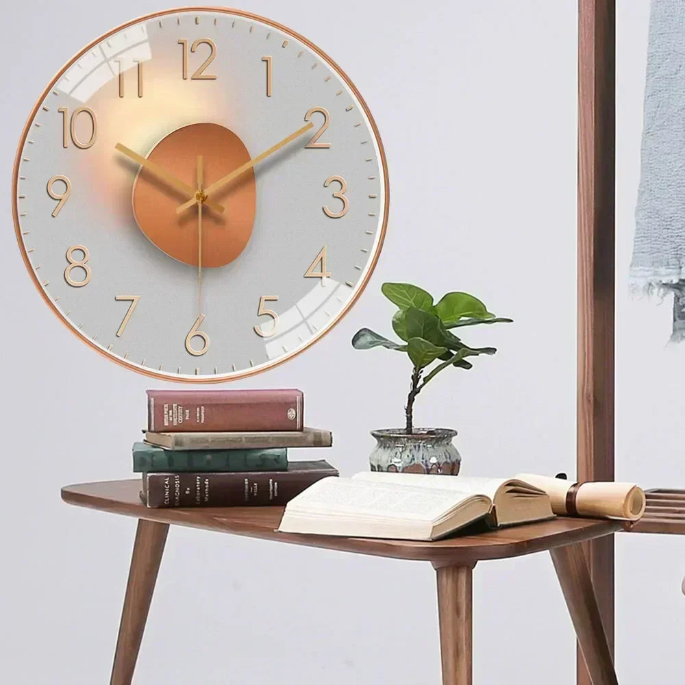 Charly | Timeless Whisper™ | Silent Classic Wall Clock | Noise-Free Design for Bedroom & Office Decor