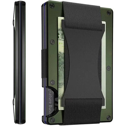 Charly | Titanium Matte Cobalt Cardholder – Slim & Stylish RFID Wallet for Men & Women