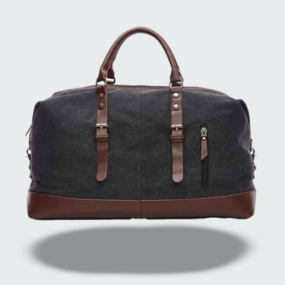 Charly | Travel Duffle Bag in Waxed Canvas – Durable and Waterproof with Leather Details