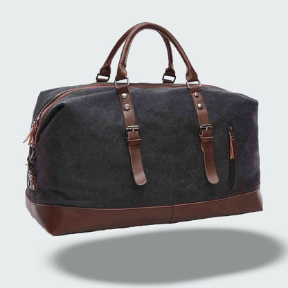 Charly | Travel Duffle Bag in Waxed Canvas – Durable and Waterproof with Leather Details