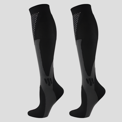 Charly | Unisex Compression Knee High Socks with Textured Accents