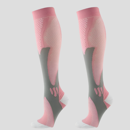 Charly | Unisex Compression Knee High Socks with Textured Accents