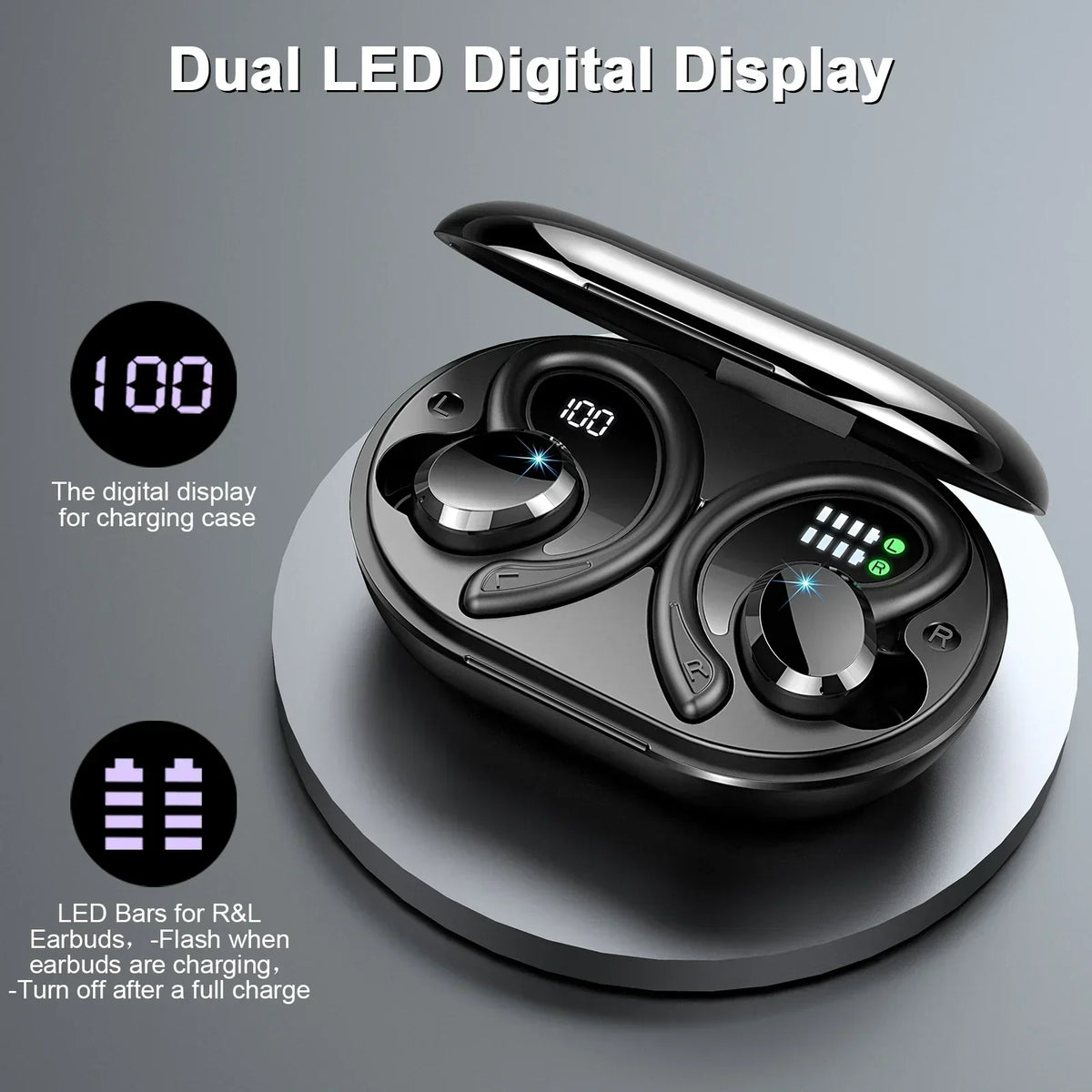 Charly | Wireless Earbuds with Long Battery Life – SecureFit – (1+1 FREE)