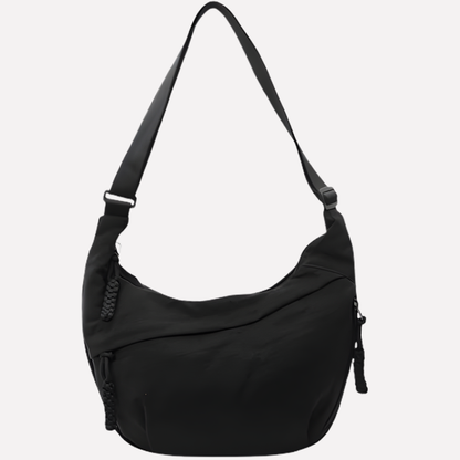Charly | Women's Crescent Shoulder Bag with Braided Detail