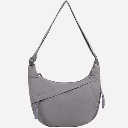 Charly | Women's Crescent Shoulder Bag with Braided Detail