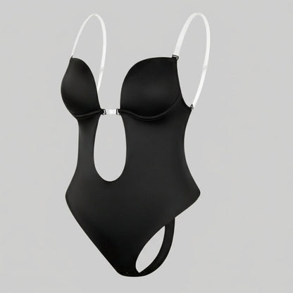 Charly | Women's Deep Plunge Backless Bodysuit Shaper