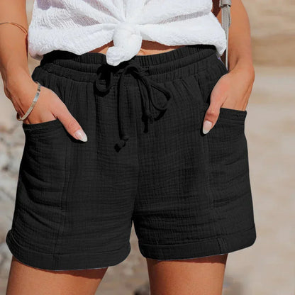 Charly | Women's Drawstring Pocket Shorts