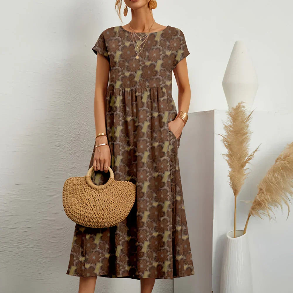Charly | Women's Floral Print Midi Dress
