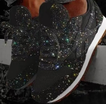 Charly | Women's Glitter Lace-Up Sneakers
