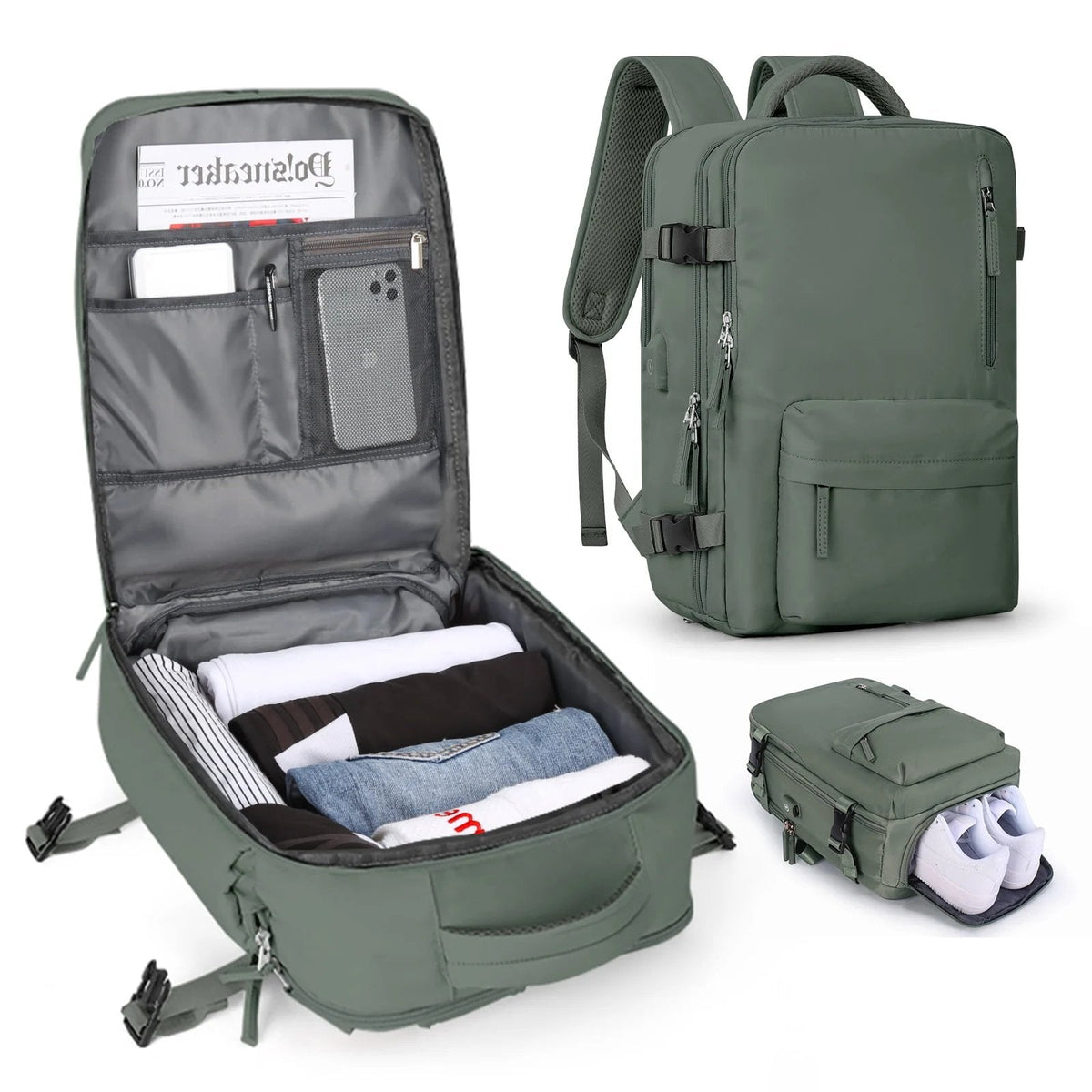 Charly | Women's Large Travel Backpack – Waterproof Hiking Backpack | Anti-Theft