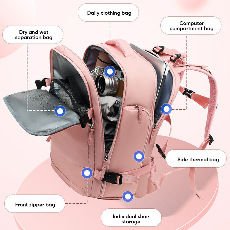Charly | Women's Large Waterproof Travel Backpack
