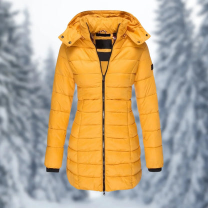 Charly | Women's Padded Mid-Length Winter Coat with Hood