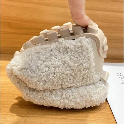 Charly | Women's Plush Loafer Slippers with Fold-Over Detail