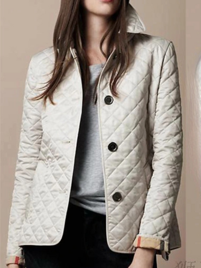 Charly | Women's Quilted Jacket with Turned-Down Collar