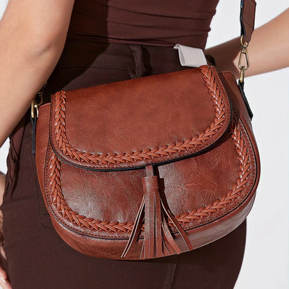 Charly | Women's Saddle Bag with Tassel Detail