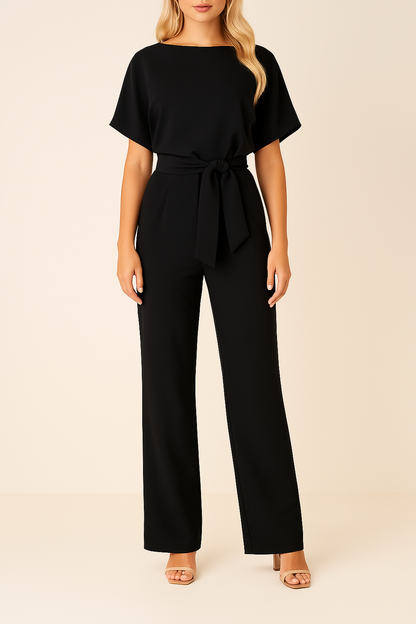 Charly | Women's Wide Leg Jumpsuit with Belt
