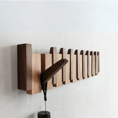 Charly | Wooden Coat Rack with Piano Key Design
