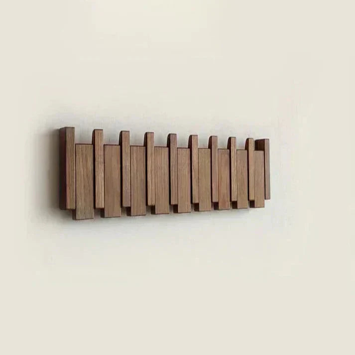 Charly | Wooden Coat Rack with Piano Key Design