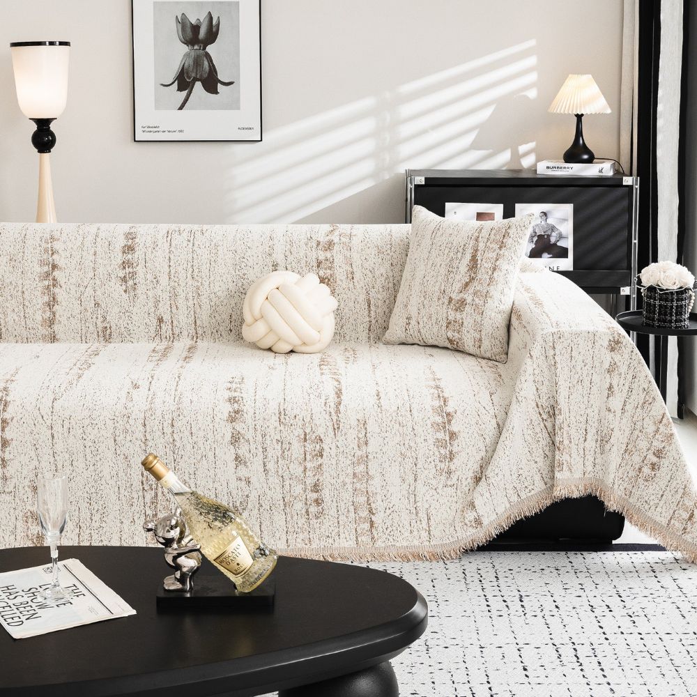 Soft Chenille Fabric Sofa Protector Cover