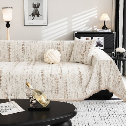 Soft Chenille Fabric Sofa Protector Cover