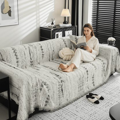 Soft Chenille Fabric Sofa Protector Cover