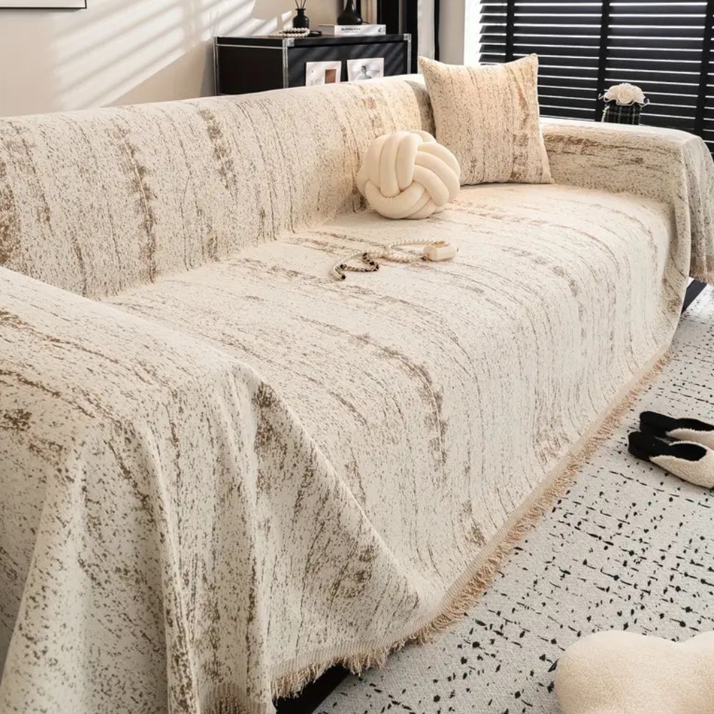 Soft Chenille Fabric Sofa Protector Cover