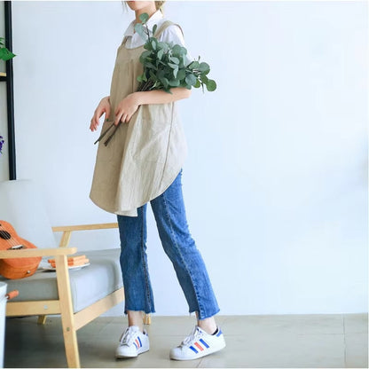 Practical Pockets Bib Apron for Cooking