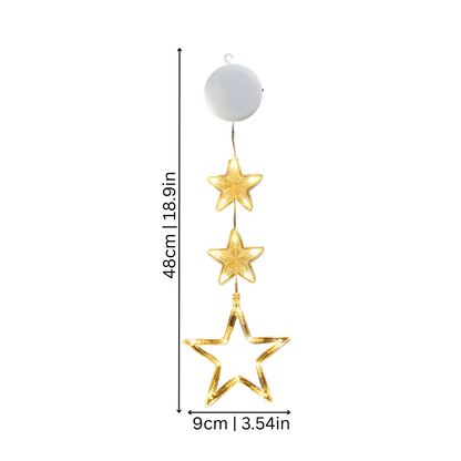 Christmas LED Window Hanging Lights – Festive Glowing Decorations
