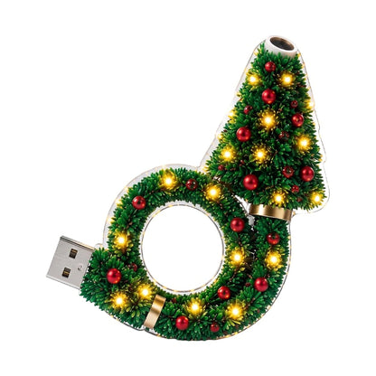 Christmas Projector - Christmas Tree-Shaped USB Projection Light