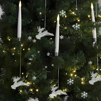 Christmas Tree Lights with Flickering LED Candles