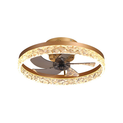 Stylish Black LED Ceiling Fan Light