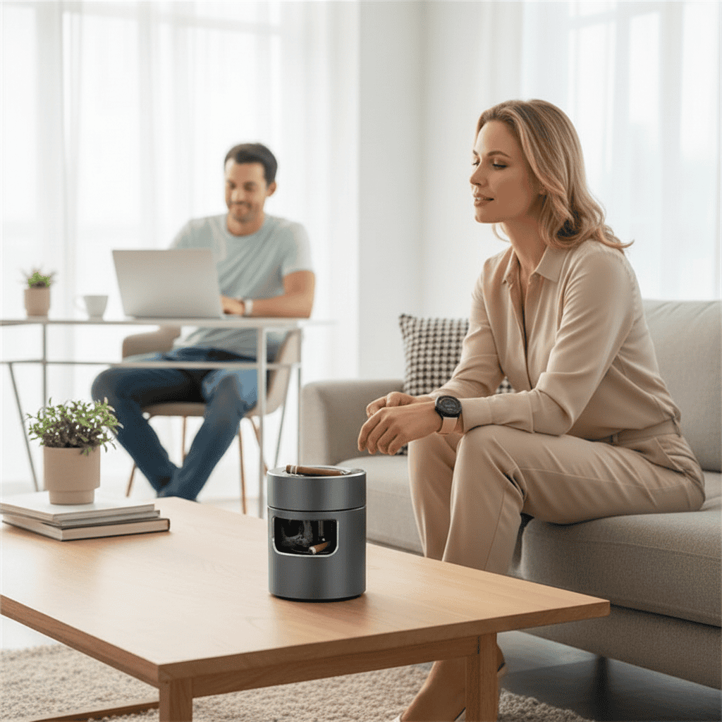 Portable Electric Smokeless Ashtray with HEPA Filter